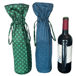 Large Reusable Fabric Wine Gift Bag | Snow & Stars (ONLINE ORDER ONLY)