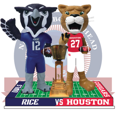 Rice vs. Houston Football Rivalry Bobblehead (Presale) (ONLINE ORDER ONLY)