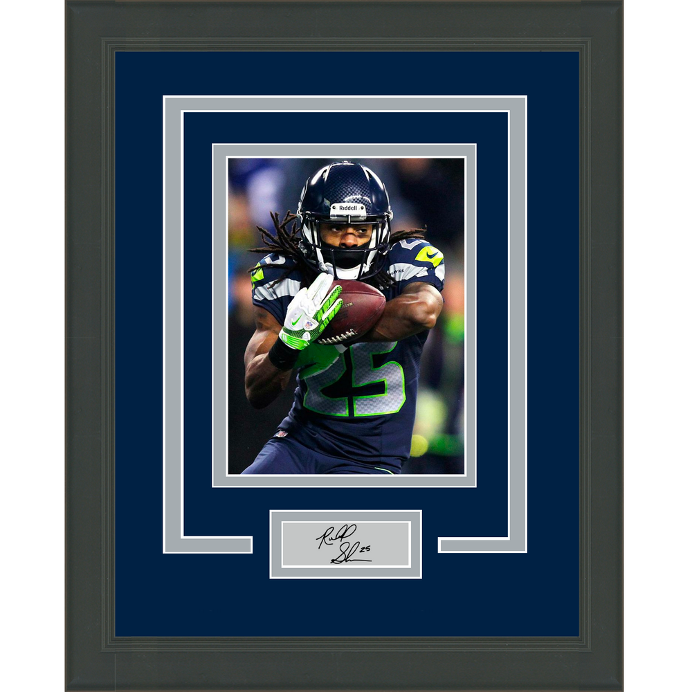 Framed Richard Sherman Facsimile Laser Engraved Signature Auto Seattle Seahawks 11x14 Football Photo (ONLINE ORDER ONLY)