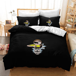Rick And Morty 3 Piece Bedding Set Quilt Cover Without Filler (Online Order Only)