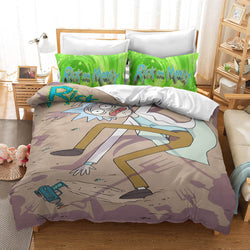 Rick And Morty 3 Piece Bedding Set Quilt Cover Without Filler (Online Order Only)