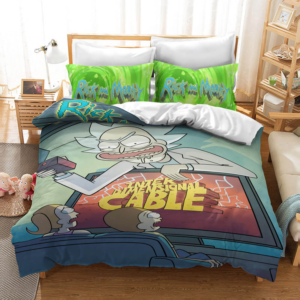 Rick And Morty Bedding Set Quilt Cover Without Filler (Online Order Only)