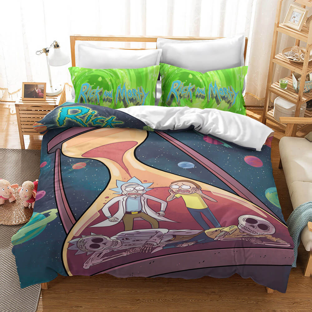 Rick And Morty Bedding Set Quilt Cover Without Filler (Online Order Only)