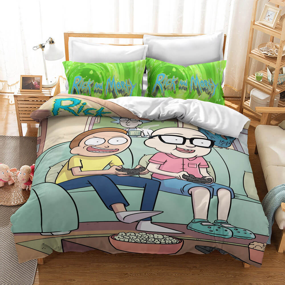 Rick And Morty Bedding Set Quilt Cover Without Filler (Online Order Only)