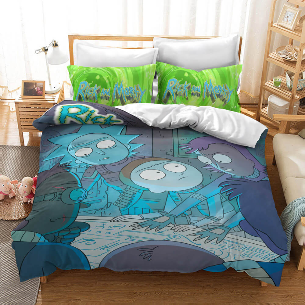 Rick And Morty Bedding Set Quilt Cover Without Filler (Online Order Only)