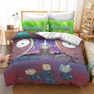 Rick And Morty Bedding Set Quilt Cover Without Filler (Online Order Only)