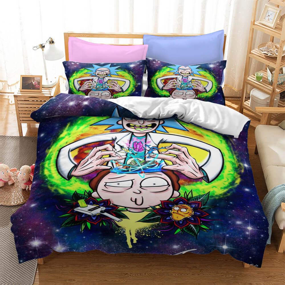 Rick And Morty Cosplay Bedding Quilt Cover Without Filler (Online Order Only)