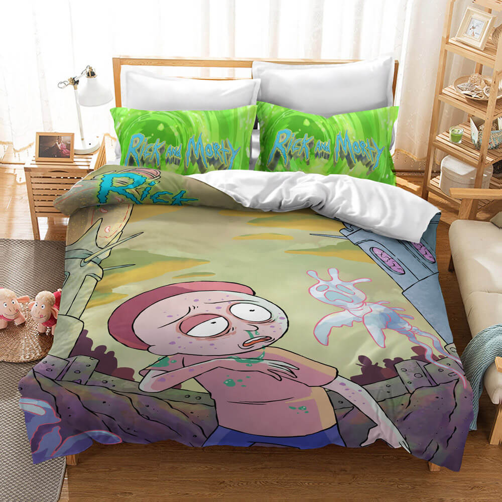 Rick And Morty Bedding Set Quilt Cover Without Filler (Online Order Only)