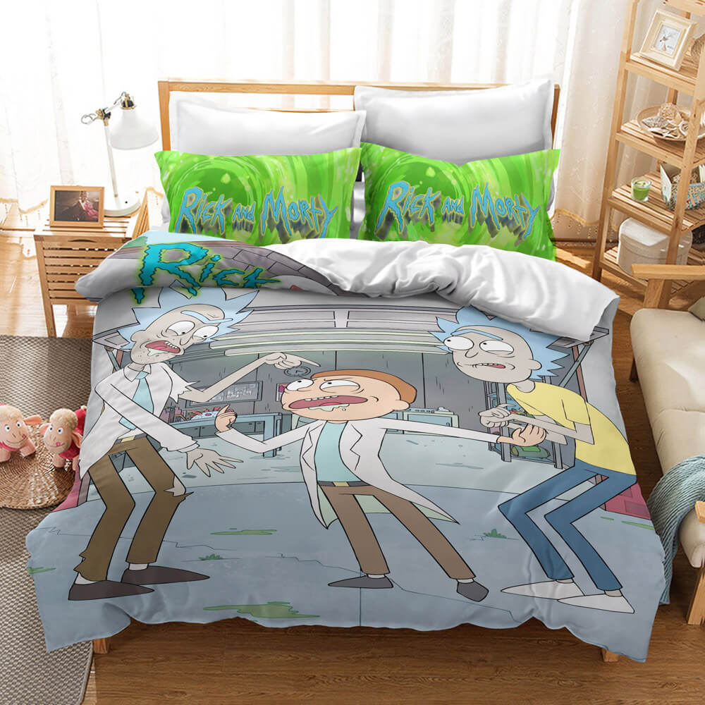 Rick And Morty Bedding Set Quilt Cover Without Filler (Online Order Only)