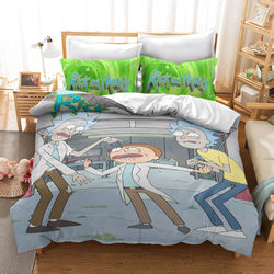 Rick And Morty Bedding Set Quilt Cover Without Filler (Online Order Only)