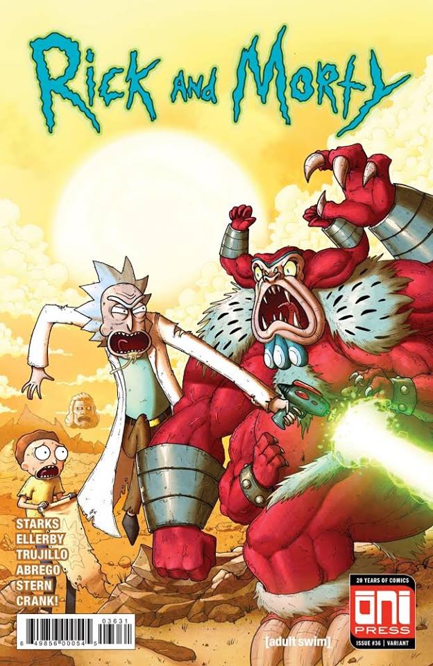 Rick And Morty 36 Oni Mike Vasquez Incredible Hulk 181 Homage Variant Wolverine (03/28/2018) (ONLINE ORDER ONLY)