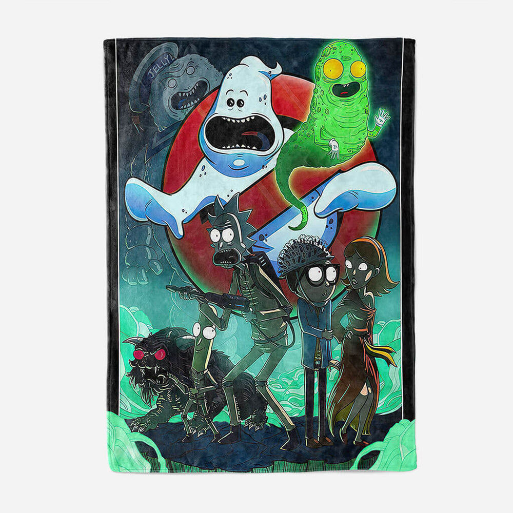 Rick and Morty Blanket Flannel Throw Room Decoration (Online Order Only)