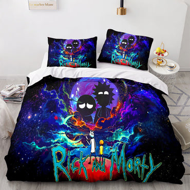 Rick and Morty Cosplay Bedding Sets Quilt Covers Without Filler (Online Order Only)