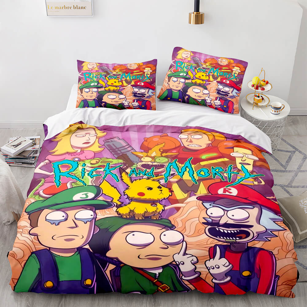 Rick and Morty Cosplay Bedding Sets Quilt Covers Without Filler (Online Order Only)