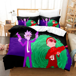 Rick and Morty Pattern Bedding Sets Quilt Covers Room Decoration (Online Order Only)