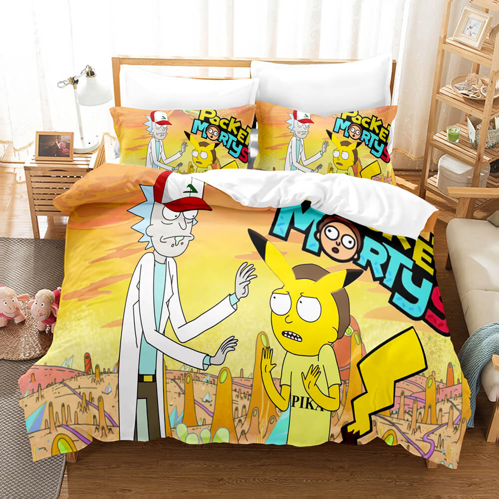 Rick and Morty Pattern Bedding Sets Quilt Covers Room Decoration (Online Order Only)