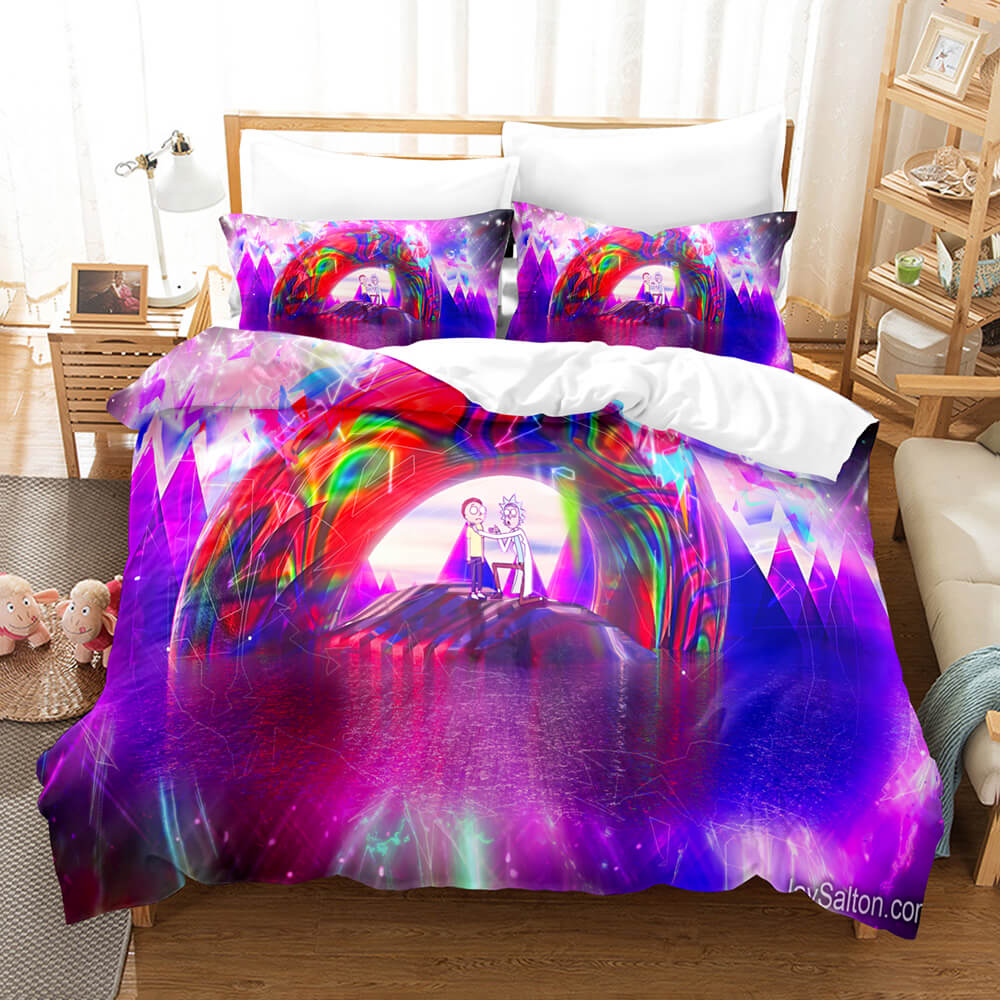 Rick and Morty Pattern Bedding Sets Quilt Covers Room Decoration (Online Order Only)