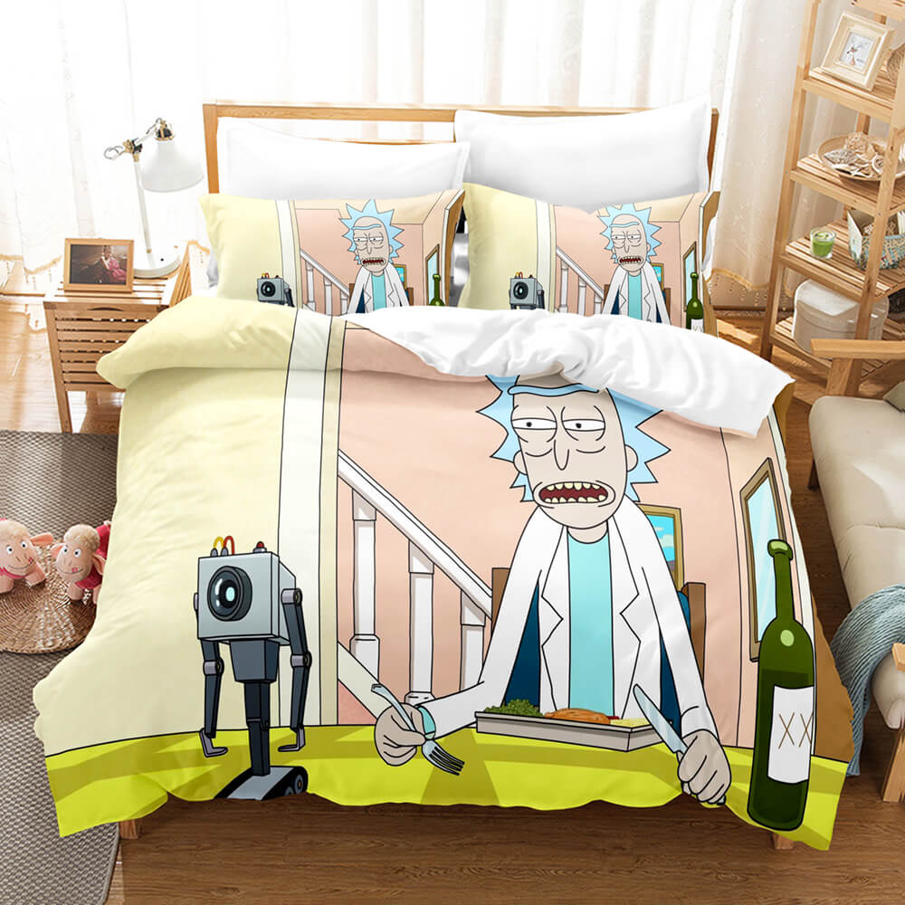 Rick and Morty Pattern Bedding Sets Quilt Covers Room Decoration (Online Order Only)