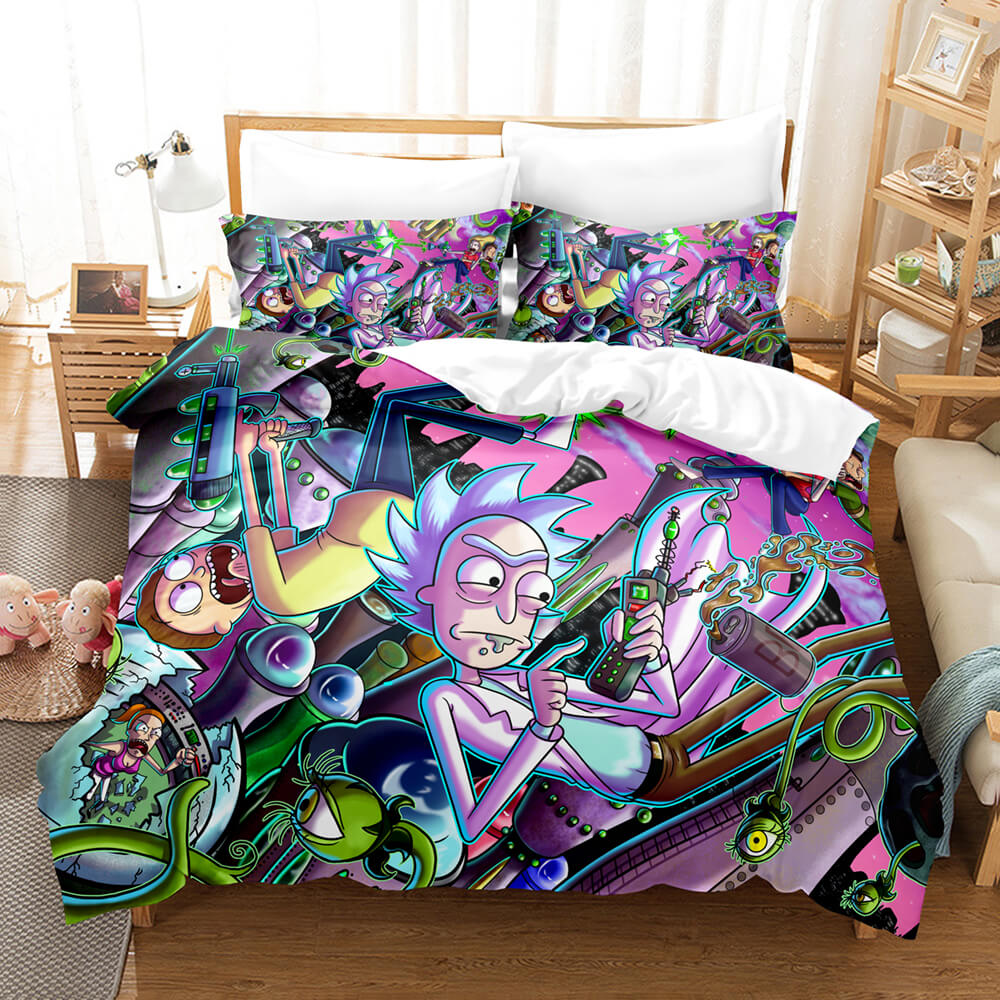 Rick and Morty Pattern Bedding Sets Quilt Covers Room Decoration (Online Order Only)