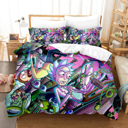 Rick and Morty Pattern Bedding Sets Quilt Covers Room Decoration (Online Order Only)