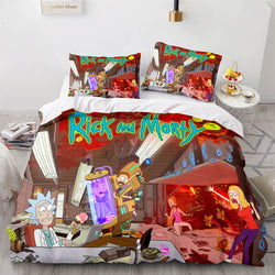 Rick and Morty Cosplay Kids Soft Bedding Sets Quilt Covers Without Filler (Online Order Only)