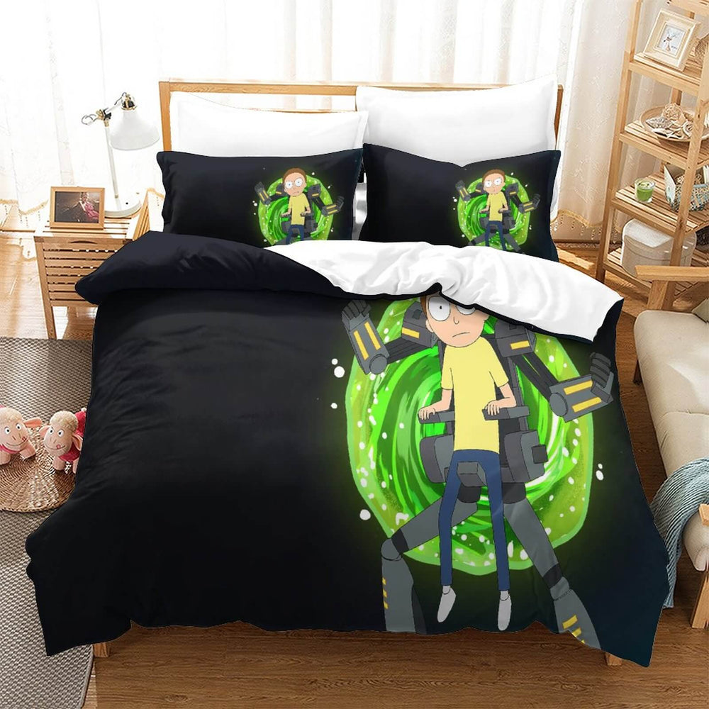 Rick and Morty Pattern Bedding Set Quilt Cover Without Filler (Online Order Only)