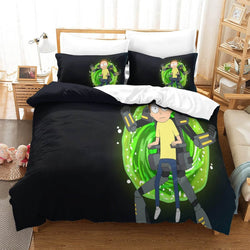 Rick and Morty Pattern Bedding Set Quilt Cover Without Filler (Online Order Only)