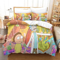 Rick and Morty Pattern Bedding Set Quilt Cover Without Filler (Online Order Only)