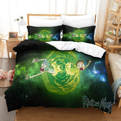 Rick and Morty Pattern Bedding Set Quilt Cover Without Filler (Online Order Only)