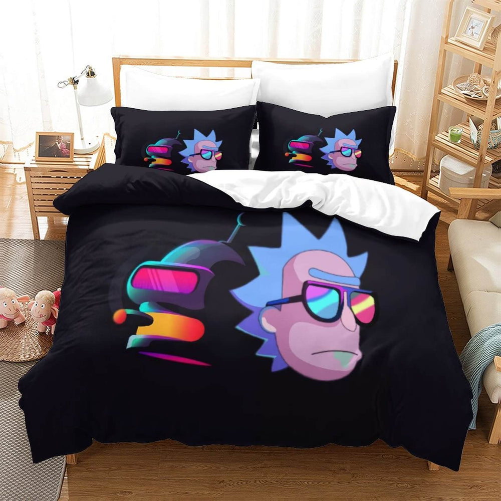 Rick and Morty Pattern Bedding Set Quilt Cover Without Filler (Online Order Only)