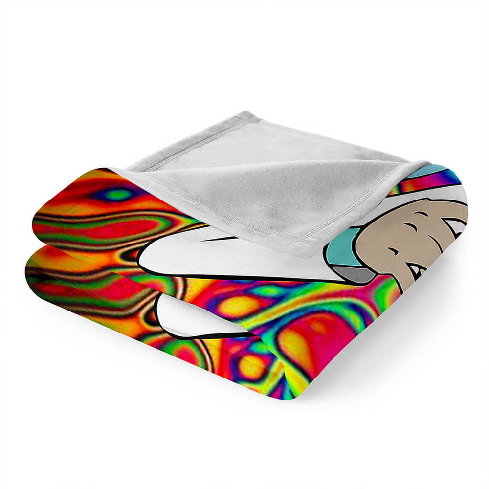 Rick and Morty Pattern Blanket Flannel Throw Room Decoration (Online Order Only)