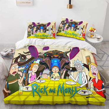 Rick and Morty Season 5 Bedding Set Quilt Duvet Cover Bedding Sets (Online Order Only)