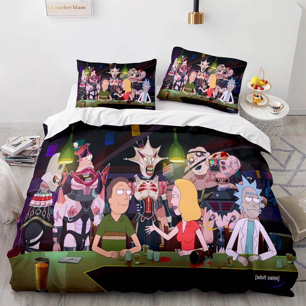 Rick and Morty Season 5 Bedding Set Quilt Duvet Covers Bedding Sets (Online Order Only)