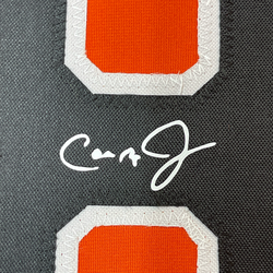 Framed Facsimile Autographed Cal Ripken Jr. 35x39 Baltimore Orange Reprint Laser Auto Baseball Jersey (ONLINE ORDER ONLY)