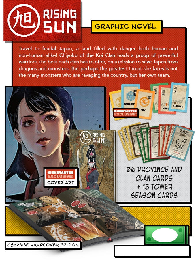 Rising Sun: Graphic Novel + Kickstarter Exclusive Comic Book Extras (ONLINE ORDER ONLY)