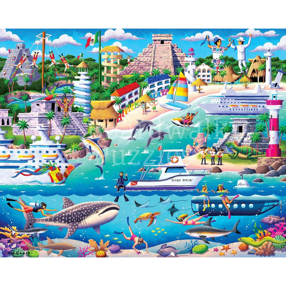 Riviera Maya 1000 Piece Jigsaw Puzzle Boardwalk (ONLINE ORDER ONLY)