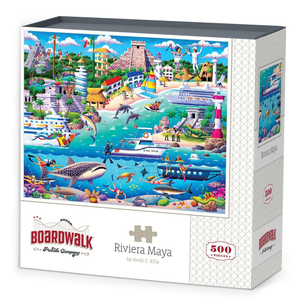 Riviera Maya 500 Piece Jigsaw Puzzle Boardwalk (ONLINE ORDER ONLY)