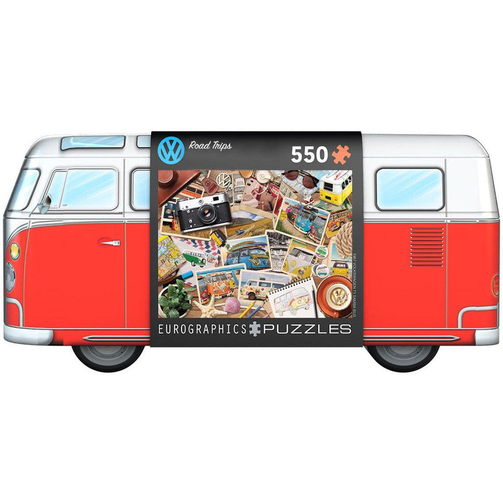 Road Trips VW Bus 550 Piece Jigsaw Puzzle in Tin Eurographics (ONLINE ORDER ONLY)