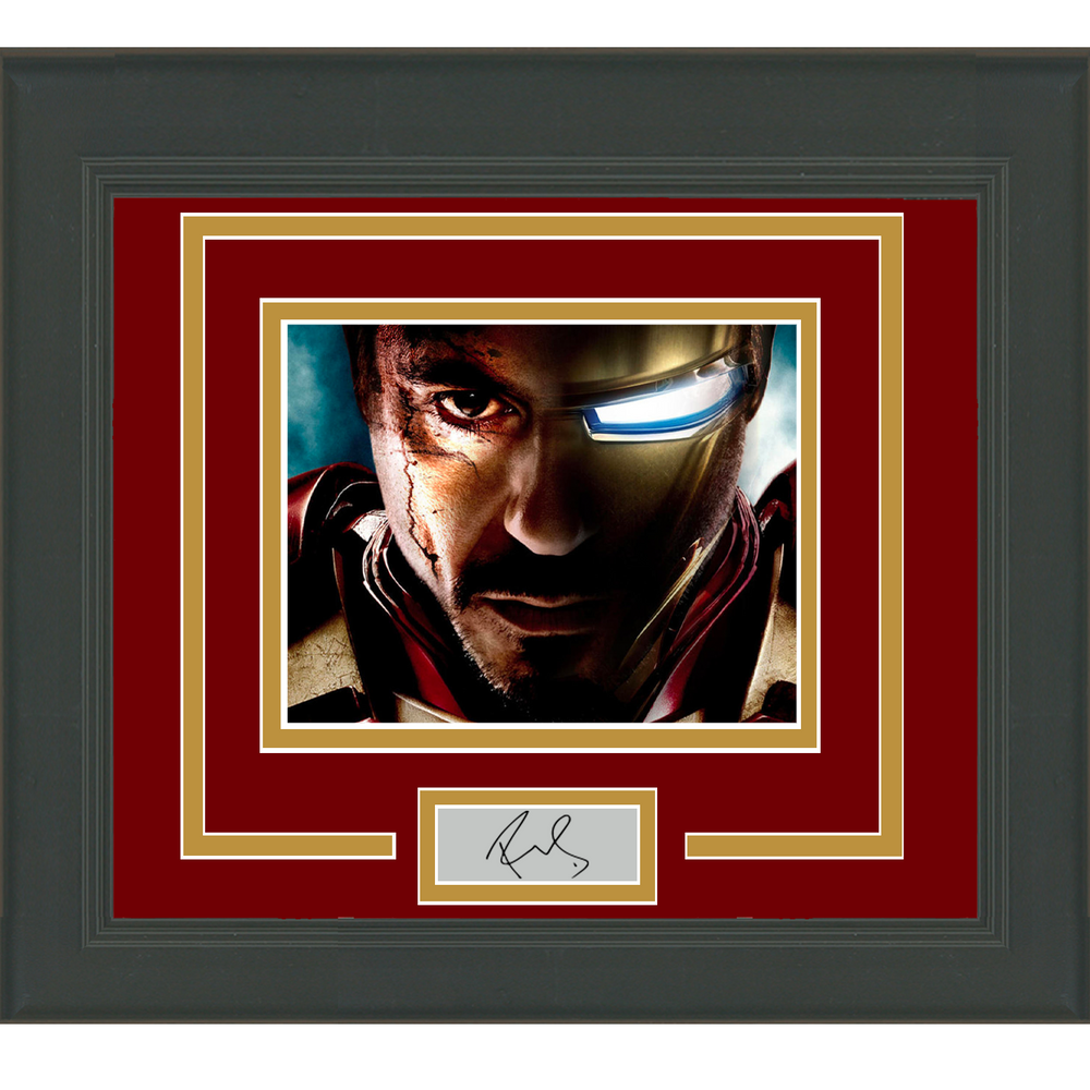 Framed Robert Downey Jr Iron Man Facsimile Laser Engraved Signature Auto 11x14 Photo (ONLINE ORDER ONLY)