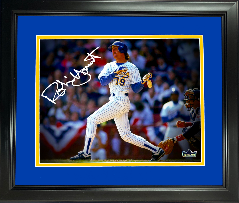 Framed Robin Yount Milwaukee Brewers Facsimile Laser Engraved Signature Auto 11"x14"Baseball Photo HOFSM Holo (ONLINE ORDER ONLY)