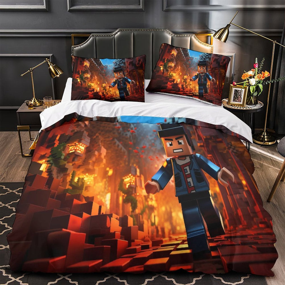 Roblox Bedding Set Kids Quilt Pattern Duvet Cover Without Filler (Online Order Only)