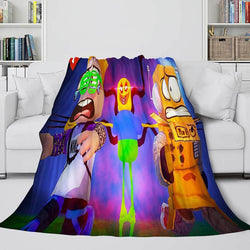 Roblox Blanket Flannel Fleece Throw Cosplay Blanket Christmas Bedding (Online Order Only)