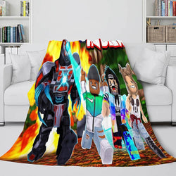 Roblox Blanket Flannel Fleece Throw Cosplay Blanket Christmas Present (Online Order Only)