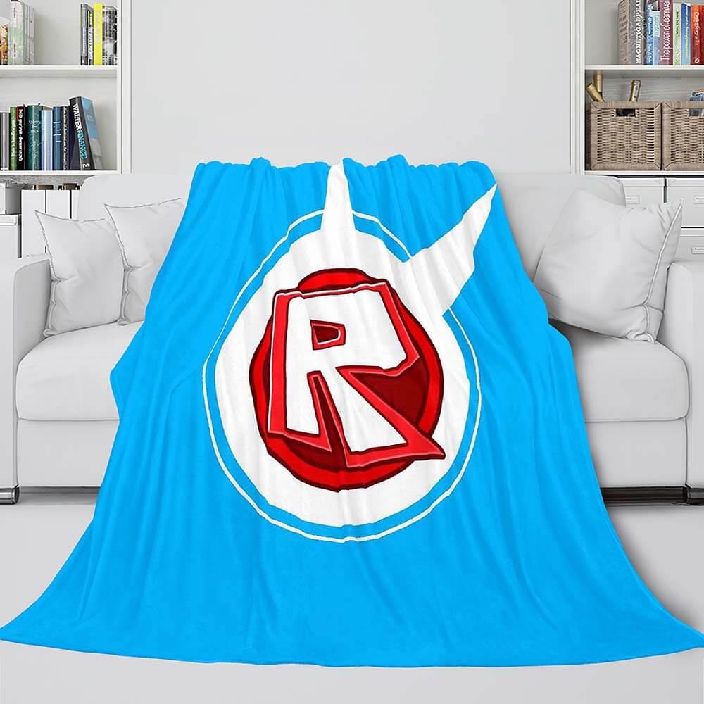 Roblox Blanket Flannel Fleece Throw Cosplay Blanket Christmas Present (Online Order Only)