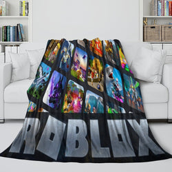 Roblox Blanket Flannel Pattern Throw Kids Room Decoration (Online Order Only)