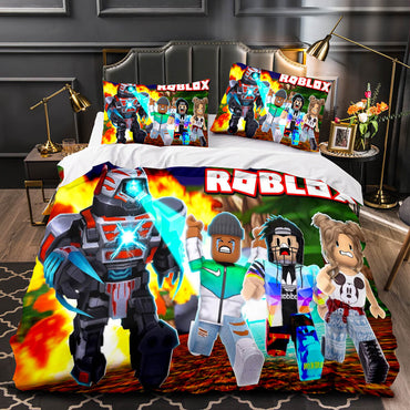 Game Roblox Bedding Set Quilt Cover Room Decoration (Online Order Only)