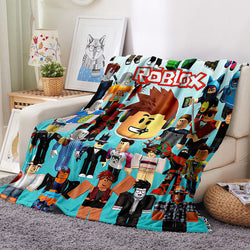 Roblox Pattern Blanket Flannel Throw Room Decoration (Online Order Only)
