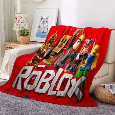 Roblox Pattern Blanket Flannel Throw Room Decoration (Online Order Only)