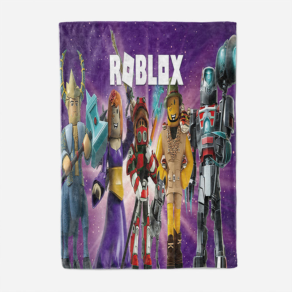 Roblox Pattern Blanket Flannel Throw Room Decoration (Online Order Only)