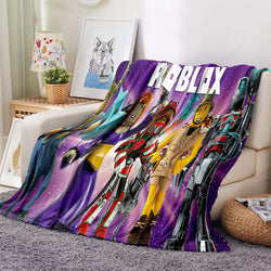 Roblox Pattern Blanket Flannel Throw Room Decoration (Online Order Only)